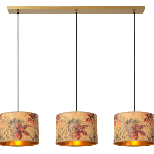Suspension barre Lucide Tanselle 3xE27 110cm,multicolore Suspension barre Lucide Tanselle 3xE27 110cm,multicolore
