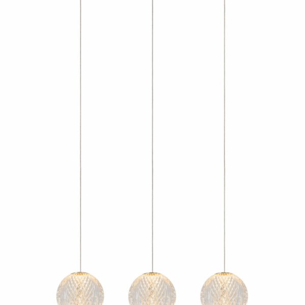 Suspension barre Lucide dim Cintra 3×4.7w (2700k) 48cm,trans