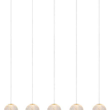 Suspension barre Lucide dim Cintra 5x4.7w (2700k) 84cm,trans