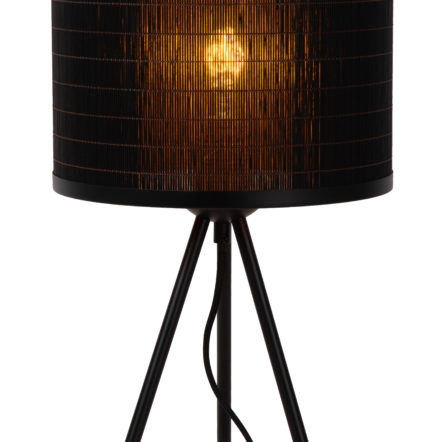 Lampe de table Lucide Tagalog 1xE27,noir