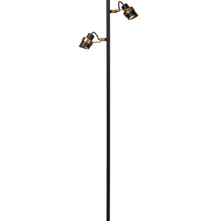 Lampadaire Lucide Tundran 3xGU10 H150cm,noir