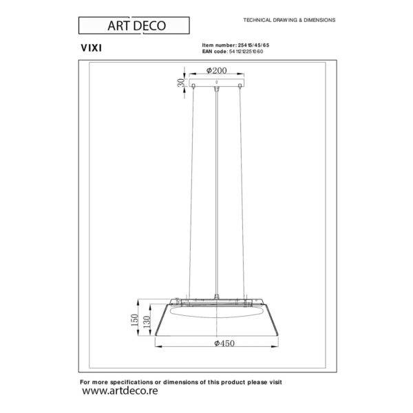 Fiche technique de la Suspension VIXI