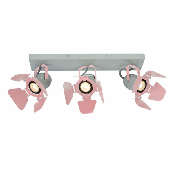 Spot Lucide Picto 3xGU10,rose