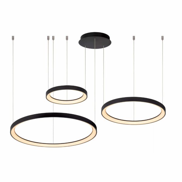 Suspension Lucide dimmable Vidal 120w (2700k) 78cm,noir Suspension Lucide dimmable Vidal 120w (2700k) 78cm,noir