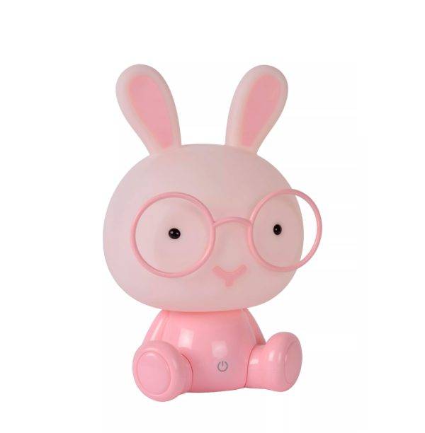 Éclairez vos soirées avec la Lampe de table Lucide Dodo Rabbit rose.