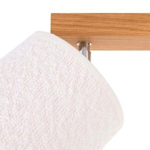 Luminaire design tissu blanc