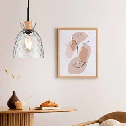 Suspension VERRIO en verre transparent