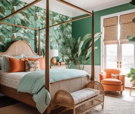 La chambre tropicale idéale : fraîcheur, douceur et lumière