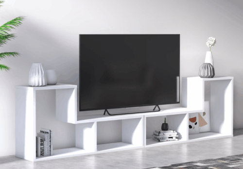 Le minimalisme au service du salon. Un setup TV tout en lignes et en clarté